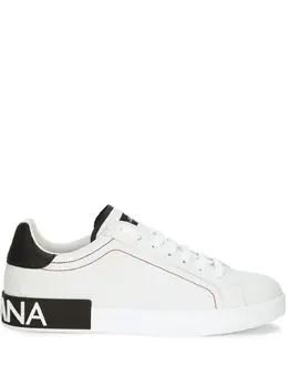 Dolce & Gabbana-Sneakers Con Applicazione Logo-Uomo 52001847673172
