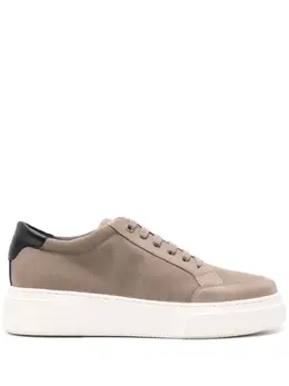 Giorgio Armani lace-up canvas sneakers 23390359