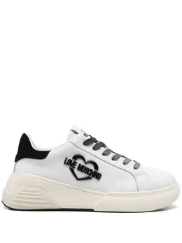 Love Moschino logo-plaque leather sneakers 23824920