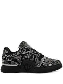 Philipp Plein Crystal Royal Street embossed-logo sneakers 23625749