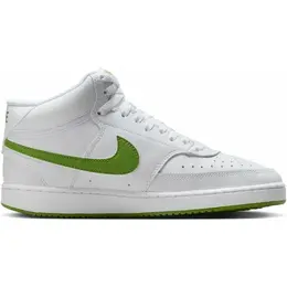Кеды Nike COURT VISION MID W, полнота F, размер 5,5 US, белый/зеленый 102769867099