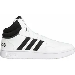 Кеды Adidas Hoops 3.0 Mid, полнота F, размер 5 UK, белый/черный 103783822306