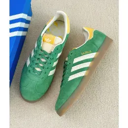 Кеды Adidas Gazelle, размер 38RU (6.5 US), зеленый/белый/оранжевый 103076681596