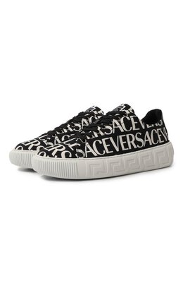 Текстильные кеды Greca Versace dsu8404/1a06611