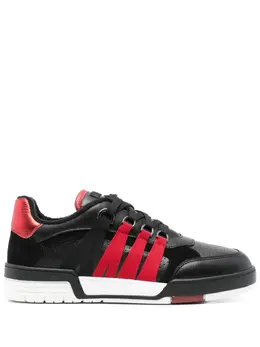 Moschino panelled leather sneakers 24039804