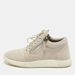 Giuseppe Zanotti Lilac Suede Mid Top Sneakers Size 39.5 997957