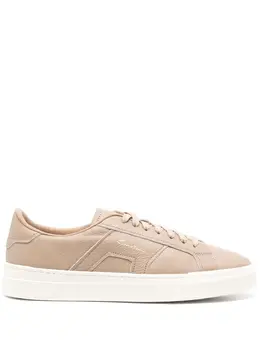 Santoni logo-stamp leather sneakers 24221951