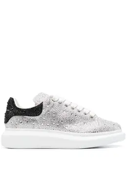 Alexander McQueen Oversized crystal-embellished sneakers 17060650