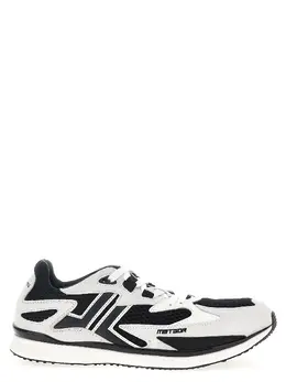 Lanvin-Meteor Sneakers Bianco/Nero-Uomo 52189305569620