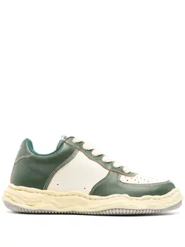 Maison Mihara Yasuhiro Wayne panelled leather sneakers 22003180