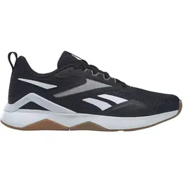 Кроссовки Reebok Nanoflex TR 2, полнота F, размер 12 US, черный/белый/коричневый 103097553319