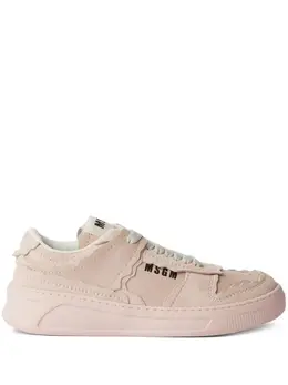 MSGM logo-print leather sneakers 23851051
