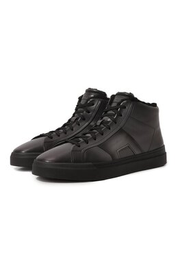 Кожаные кеды Gloria Santoni mbgg22025ne0pg0n