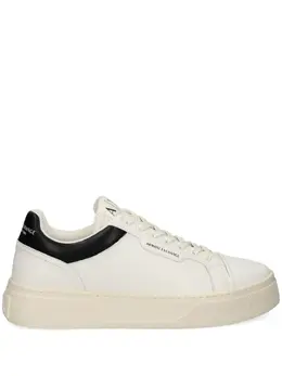 Armani Exchange logo-print leather sneakers 24712141