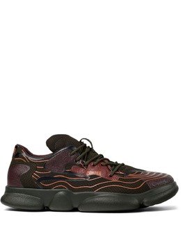 Camper Karst wave-print lace-up sneakers 24047441
