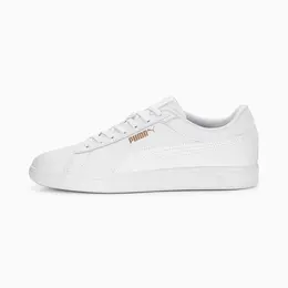 Кеды Puma Smash 3.0 L Jr, размер 8 UK, белый/золотой 103237082714