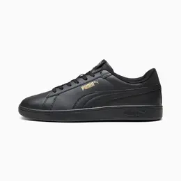 Кеды Puma Smash 3.0 L Jr, размер 8 UK, черный/золотой 103219070130