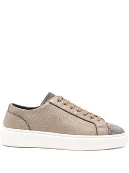 Doucal's crystal-embellished sneakers 25040504