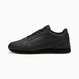 Кроссовки Puma ST Runner v4 Leather, размер 6.5 UK, Puma black-shadow gray 4334350844