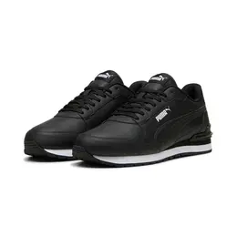 Кроссовки Puma ST Runner v4 Leather, размер 8,5 UK, black-white 103236709067