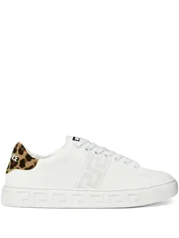 Versace Greca leopard-embroidered sneakers 24668489