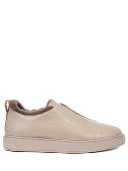 Santoni Кеды кожаные на меху 2162079