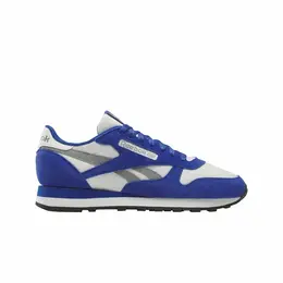 Кроссовки Reebok Classic Leather, полнота F, размер 11,5 US, синий 103602457685
