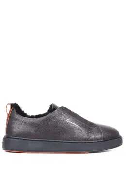 Santoni Кеды кожаные на меху 2162083