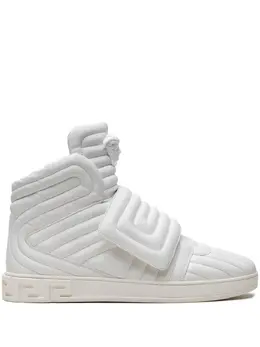 Versace quilted high-top "White" sneakers 25622138