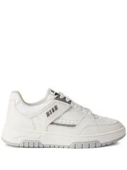 MSGM logo-debossed leather sneakers 23850455