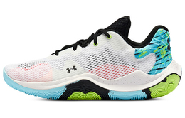 Кроссовки Under Armour Spawn 4 Basketball, белый/голубой/розовый/черный 3025345-102