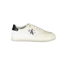 Calvin Klein Chic White Lace-Up Sneakers with Contrast Detailing - EU36/US6 ca-25093-eu36/us6