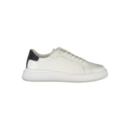 Calvin Klein Sleek White Contrast Lace-Up Sneakers - EU45/US12 ca-26830-eu45/us12