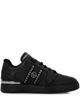 Philipp Plein stud-embellished leather sneakers 23939577