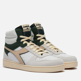 Кроссовки Diadora Magic Basket Mid Suede, цвет белый, размер 36.5 EU 180184-d1006-4862513