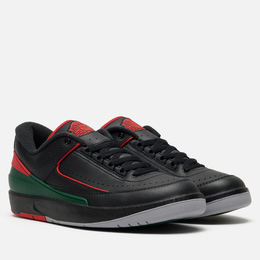 Мужские кроссовки Jordan Air Jordan 2 Retro Low, цвет чёрный, размер 42.5 EU dv9956-006-4863620
