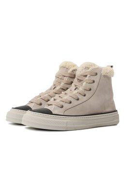 Замшевые кеды Brunello Cucinelli mzsfg2727
