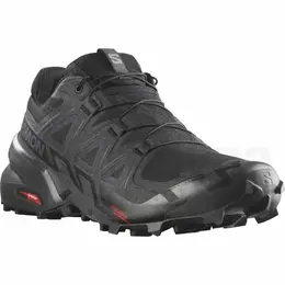 Кроссовки Salomon SPEEDCROSS 6 WIDE, полнота G (EU)/ на среднюю и широкую стопу, размер UK 8; EUR 42; USA 8,5; 26,5 см (примерно на российский 40,5*), чёрный 103542788938