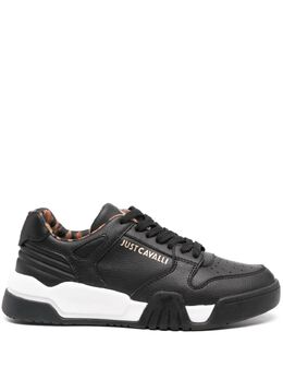 Just Cavalli embossed-logo leather sneakers 23845478