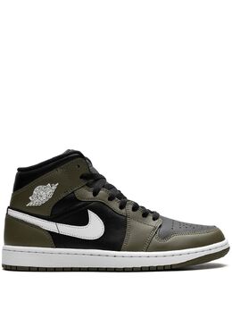 Jordan Air Jordan 1 Mid "Black/White/Olive" sneakers 26736243