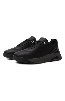 Кожаные кроссовки Hy-run Santoni mbhg22012anepatf