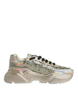 Dolce & Gabbana Gold Sequin Iridiscent Daymaster Sneakers Shoes - EU40/US7 mv6305-40