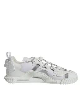 Dolce & Gabbana White Lace Up Low Top NS1 Sneakers Shoes - EU41/US8 mv6237-41
