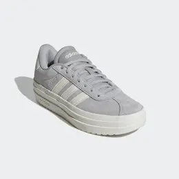 Кроссовки Adidas Sportswear "VL COURT BOLD", дизайн по стопам Adidas Gazelle Bold, серый 2693663955 | grey two / off white / core white