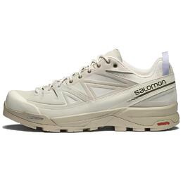 Salomon Дышащие низкие походные кроссовки X ALP Support Grip унисекс серо-бежевого цвета 475962 | milk white