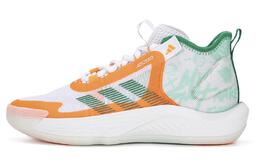 Баскетбольные кроссовки Adizero Select мужские, среднего размера, белые/зеленые Adidas if0470