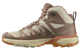 Кроссовки X ULTRA 360 Outdoor Performance Shoes женские с высоким берцем коричневого/бежевого цвета Salomon 474627 | gioma brown