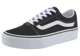 Кроссовки на платформе Vans "Ward Platform", изготовленные из текстильного парусинового материала, черно-белый 3999564318 | schwarz-weiß