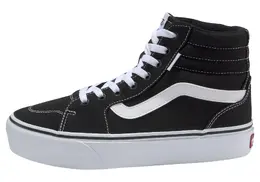 Кроссовки на платформе Vans "Filmore Hi Platform", изготовленные из текстильного парусинового материала, черно-белый 9714600084 | schwarz-weiß