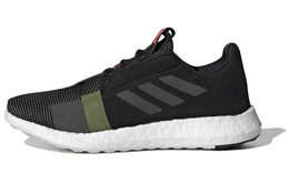Кроссовки мужские Senseboost Go Running с низким верхом, черные/зеленые Adidas ee9581